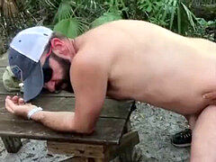 gang BB SEX - Stupid Redneck Taking fountains from Mature fellows