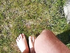 Twink Naked in garden