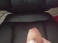 Cum on the office chair
