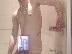 First time masturbation in shower.