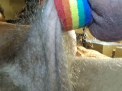 'Hairy Otter Stretches His Cock and Balls'