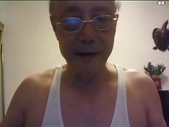 Chinese old man handsome professor