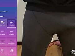 Hands free remote anal vibrator prostate orgasm cumshot