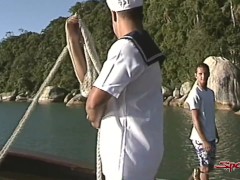 'Sparta - Big Booty Beefy Sailor Gets Ass Stuffed By Throbbing Hard Cock!'