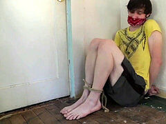 twunk frog-tied, gagged and tickled 2