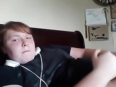 Fat Red-haired Twink, Who Masturbates, Then Ejaculates On His Belly