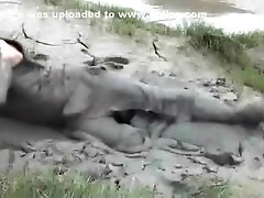 dirty play in mud (boot & mud fetish)