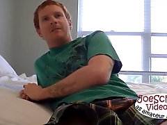 Horny young bisexual John enjoys some solo fun with toys