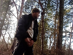 piss in the forest
